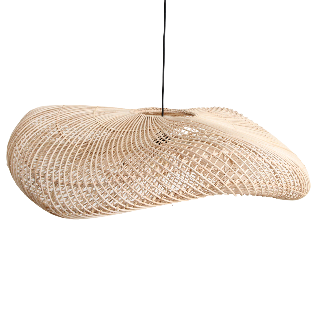 Lampada a sospensione Wave Natural XL Raw Materials
