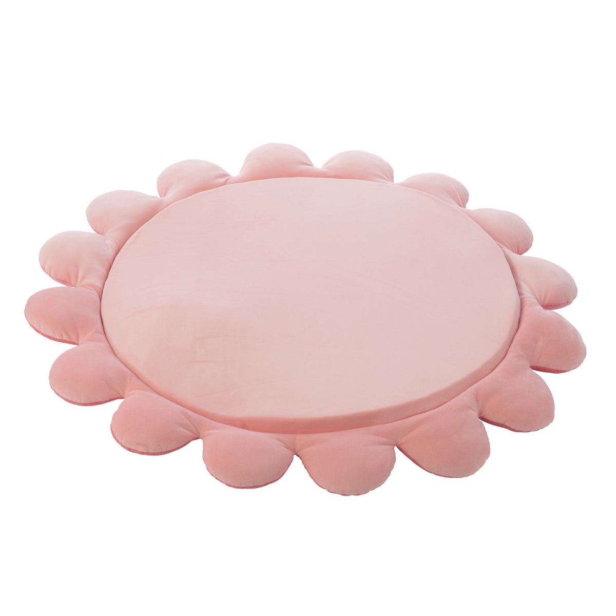 Tappetino da gioco fiore poliestere rosa scuro/rosa chiaro J-Line