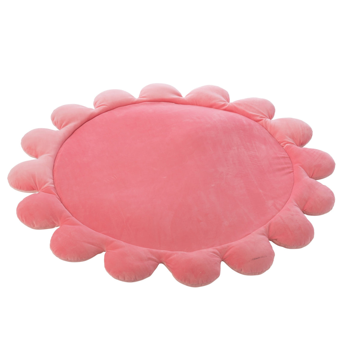 Tappetino da gioco fiore poliestere rosa scuro/rosa chiaro J-Line