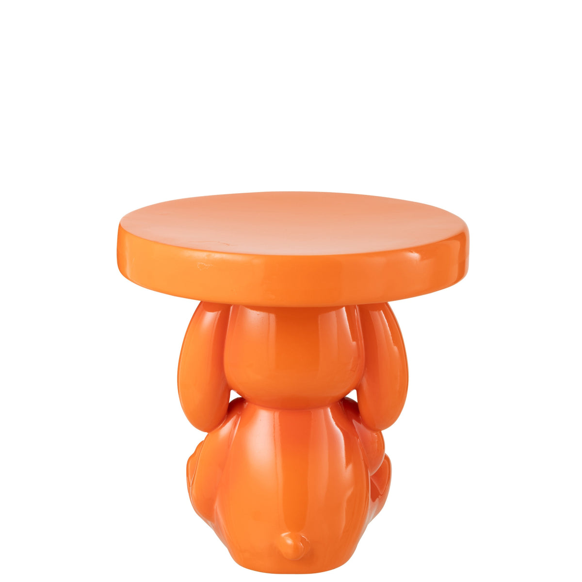 Tavolino Orso in poliresina arancione J-Line