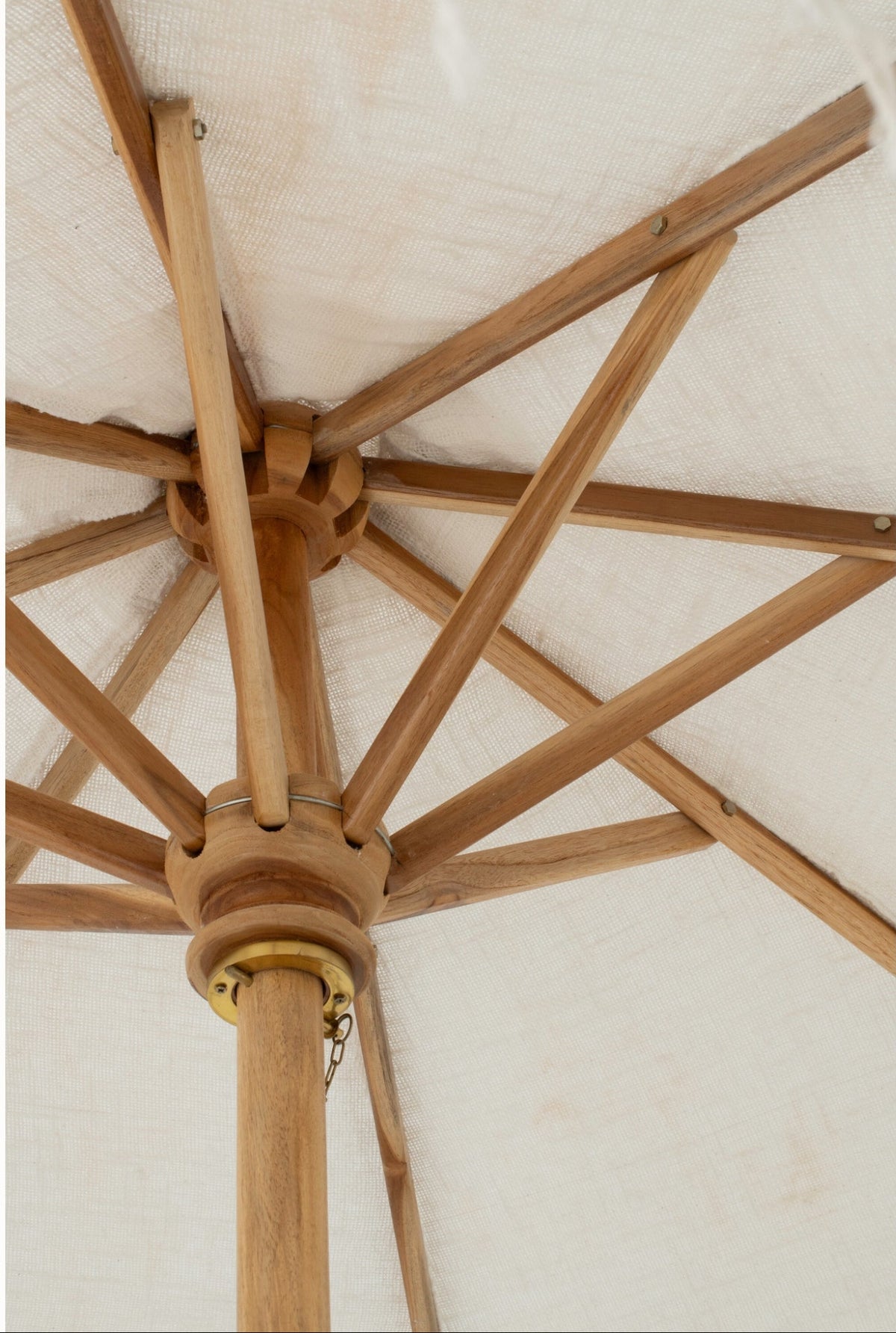 Ombrellone Macramé Legno Ecru 200x250cm J-Line