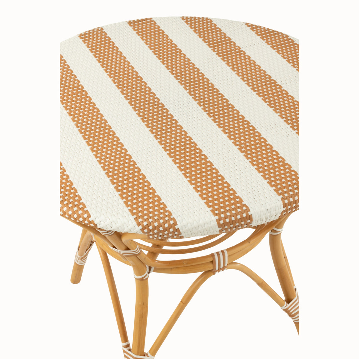 Tavolo da pranzo in rattan beige/bianco J-Line