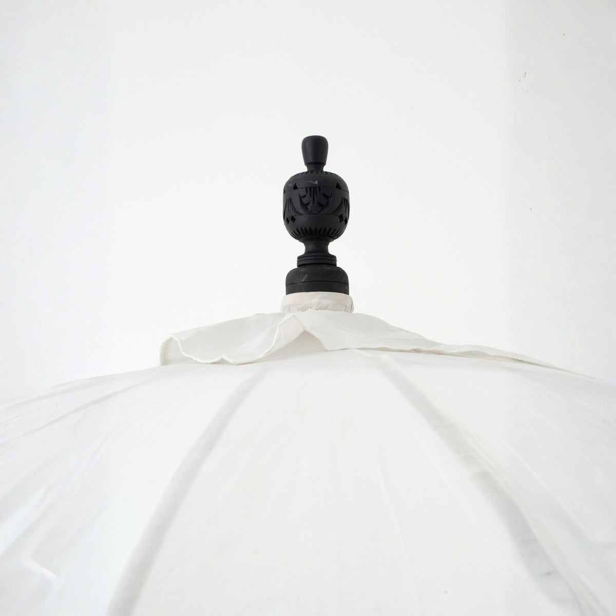 Ombrellone Flavie Legno/Cotone Ecru/Nero J-Line