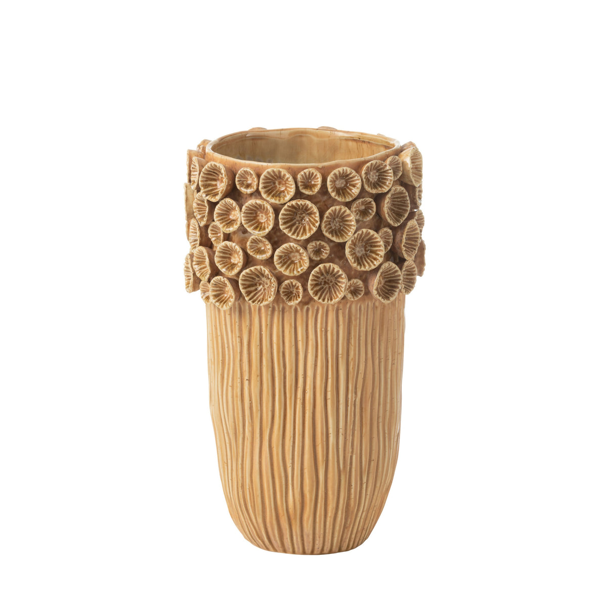 Vaso Corallo Alto Argilla Ocra Medio J-Line