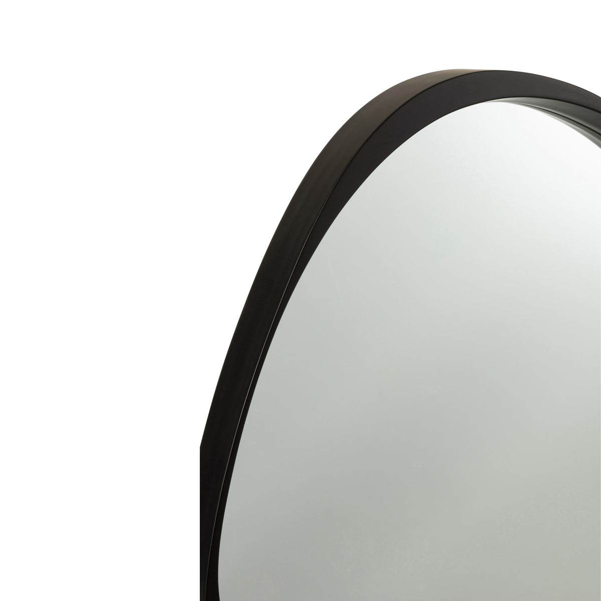 Specchio Giles MDF/Vetro Nero Piccolo Ø 71 cm