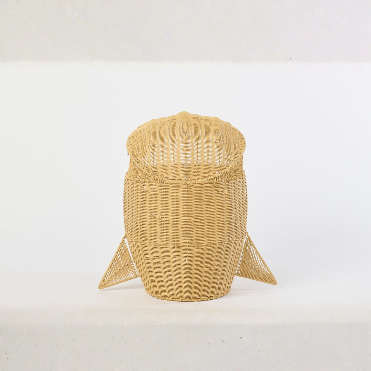 Cestino Squalo in Plastica Naturale J-Line