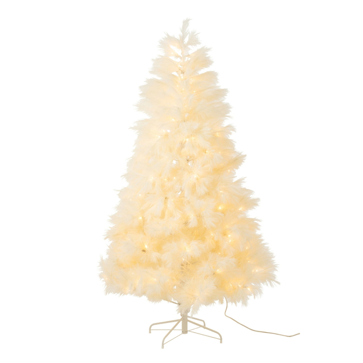 Albero di Natale 400 LED Pampa Metallo Ecru H210cm J-Line