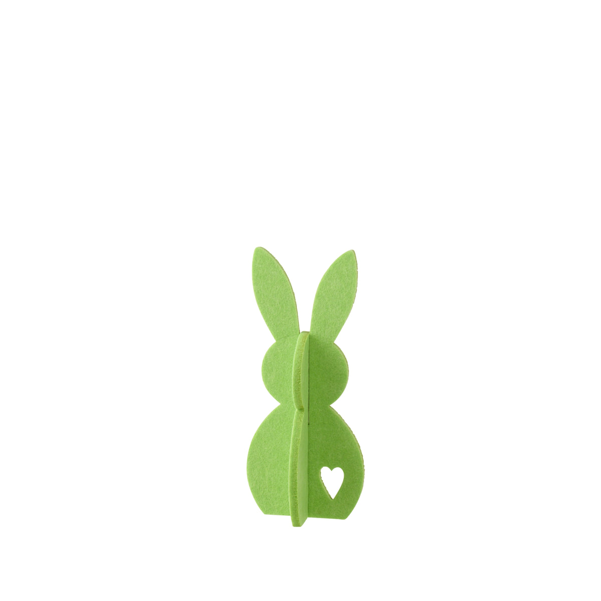 Decorazione pasquale con coniglietto verde in feltro, set da 3, J-Line
