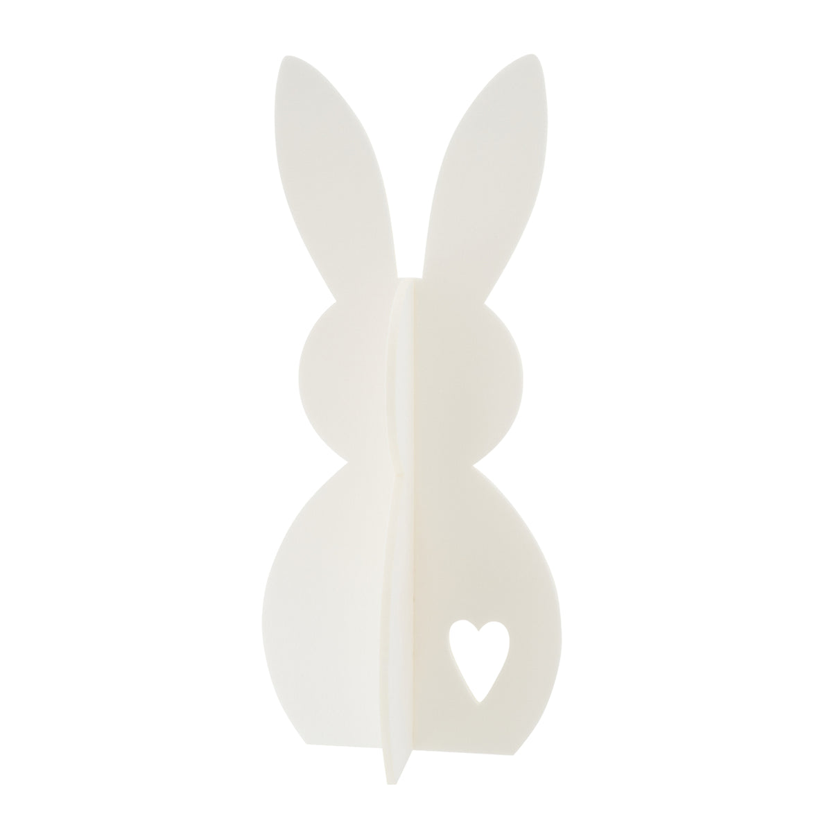 Decorazione pasquale con coniglietto bianco in feltro, set da 3, J-Line
