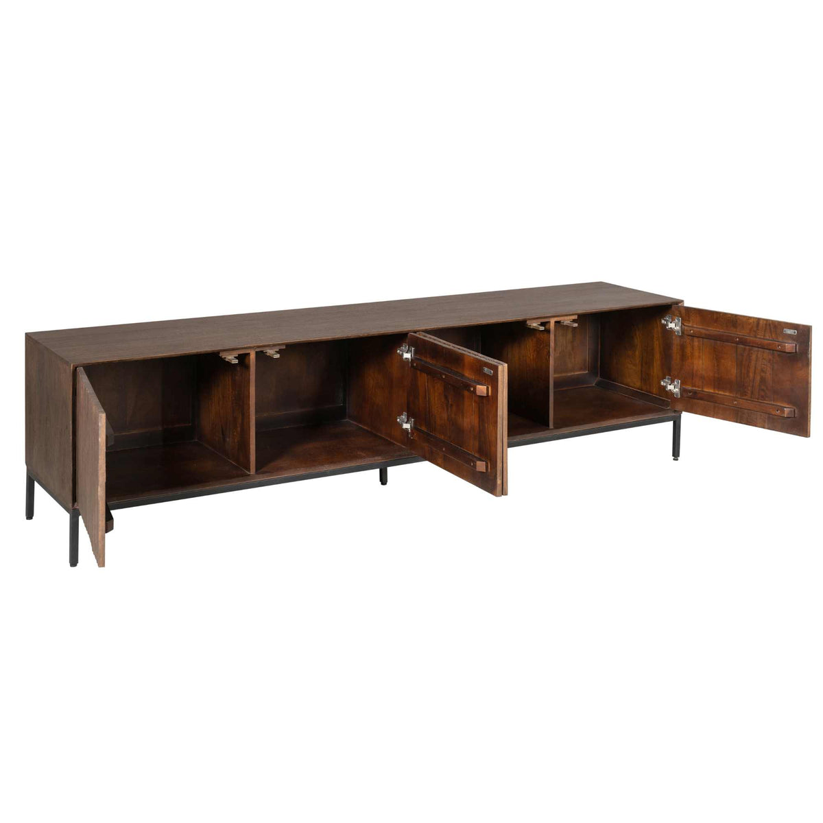 Mobile TV Madison in legno di mango marrone 210 cm Starfurn