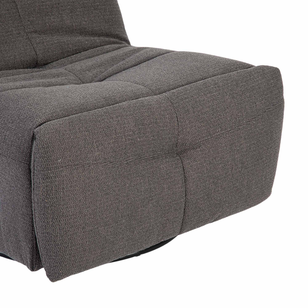 Poltrona relax Lazy in tessuto grigio scuro Starfurn