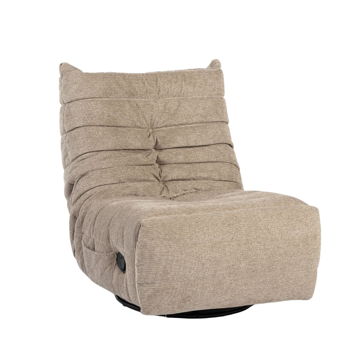 Poltrona relax Zen in tessuto taupe Starfurn