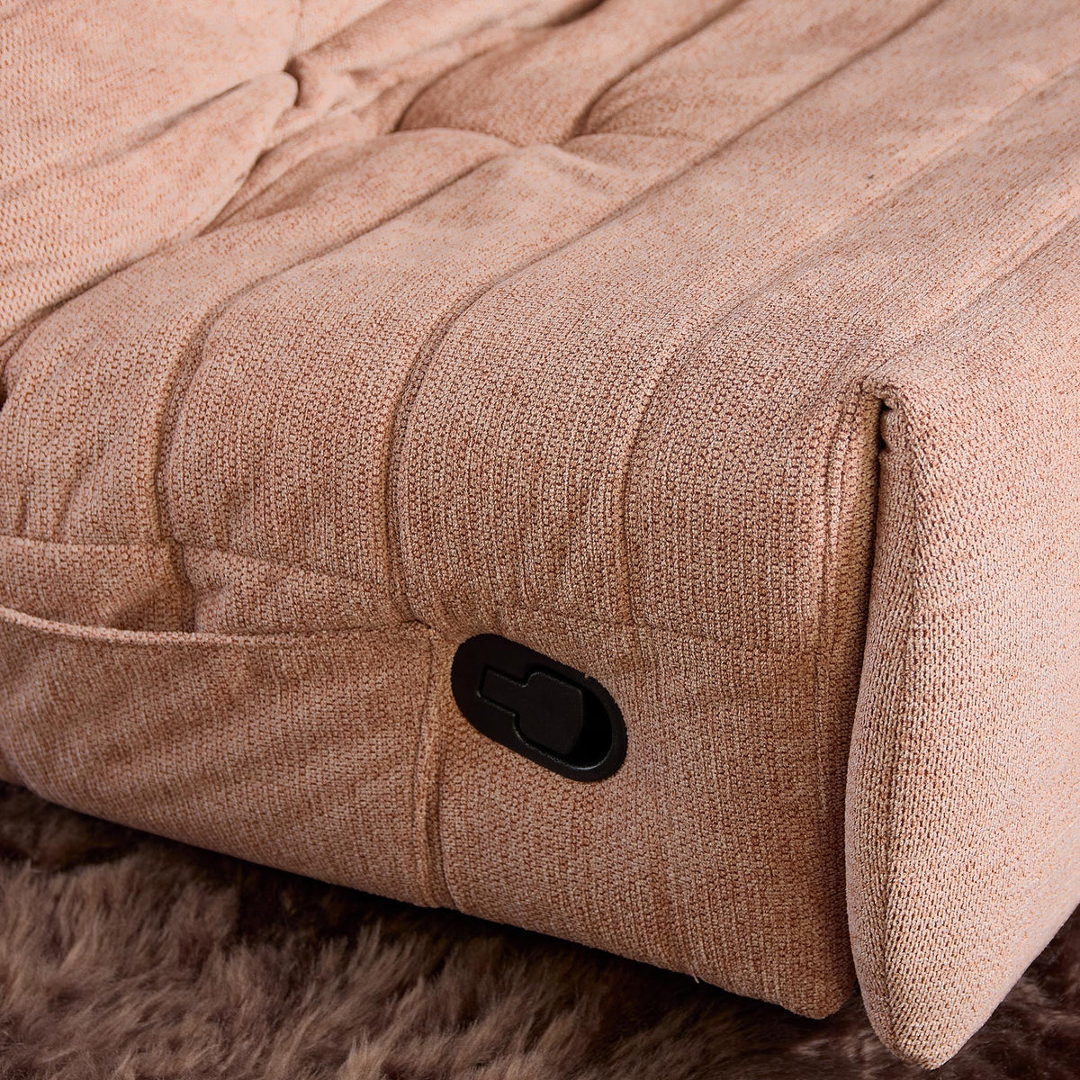 Poltrona relax Zen in tessuto rosa Starfurn