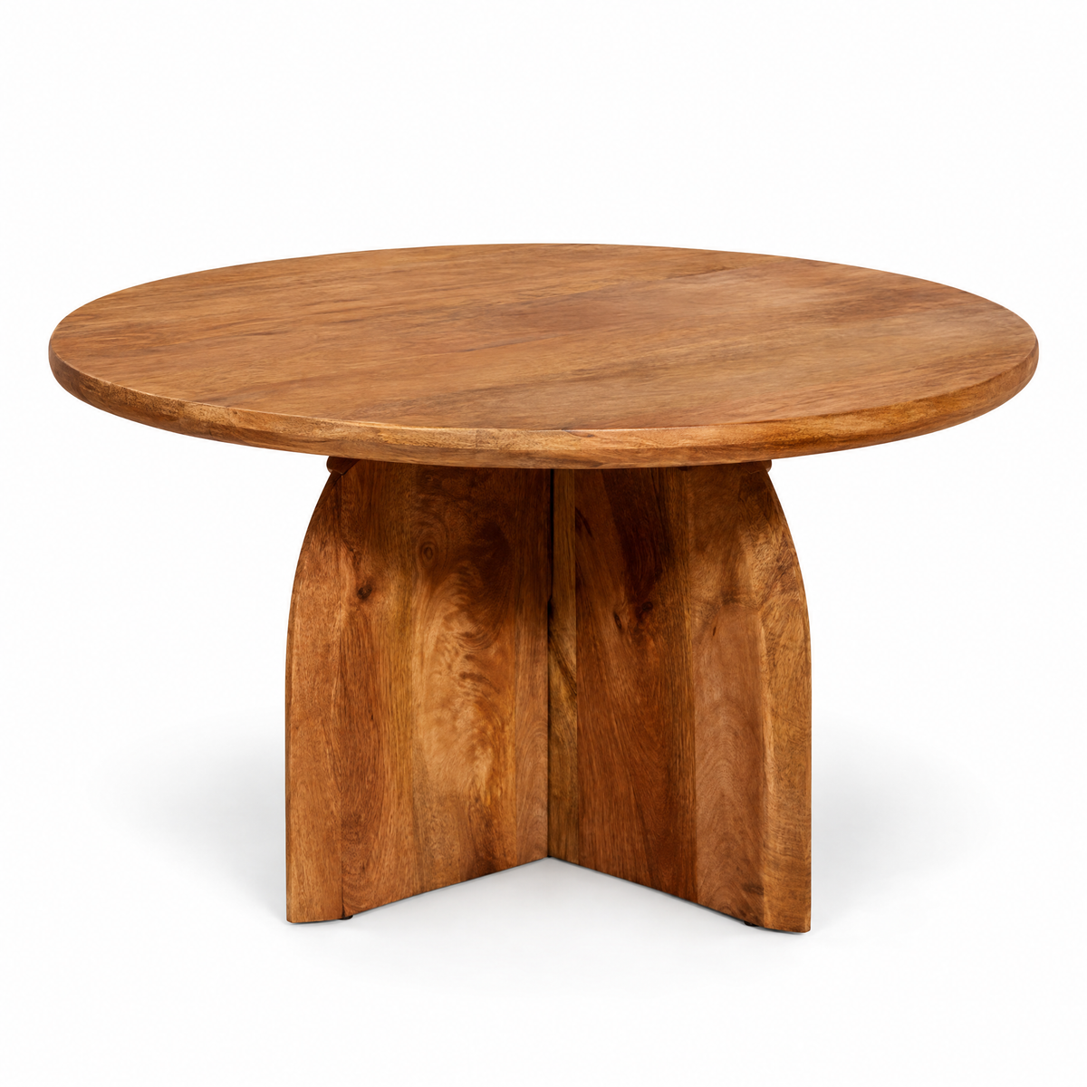 Tavolino Tense in legno di mango rotondo 80 cm Starfurn