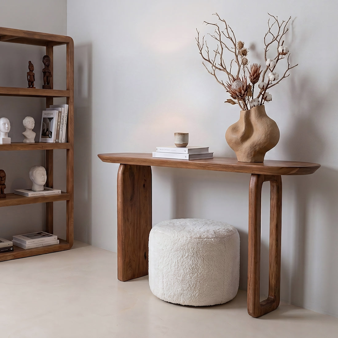 Tavolo Consolle Bullnose Marrone Raw Materials
