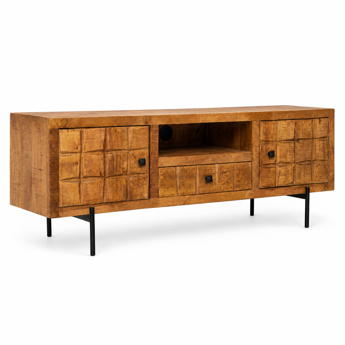Mobile TV Brandy in legno di mango 150 cm Starfurn