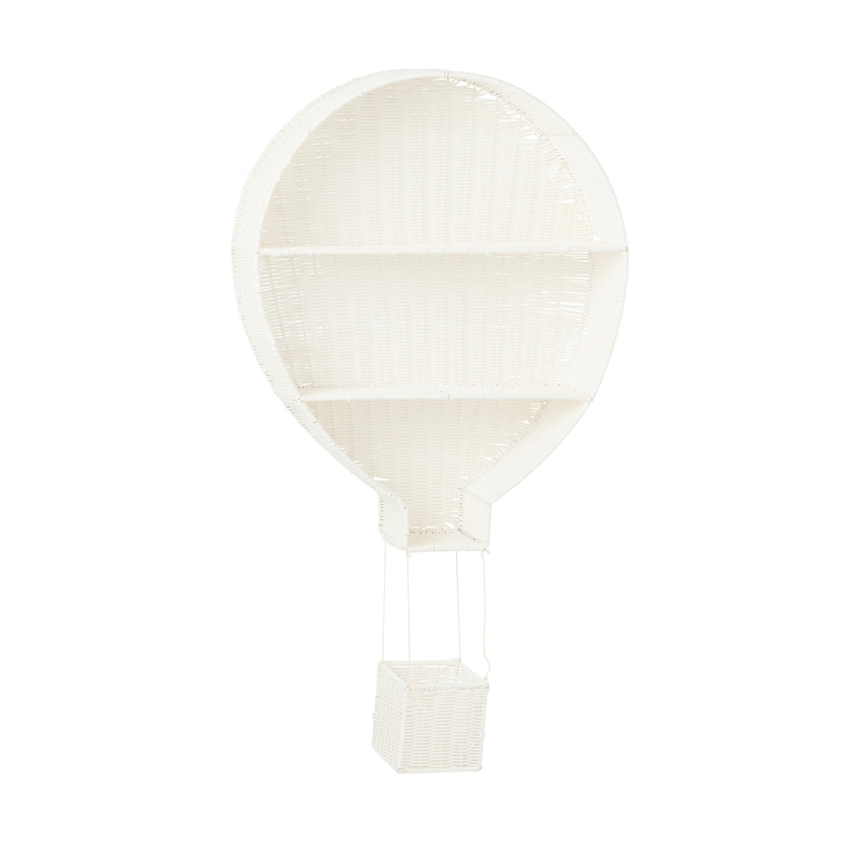 Scaffale da parete Mongolfiera Plastica Bianca J-Line