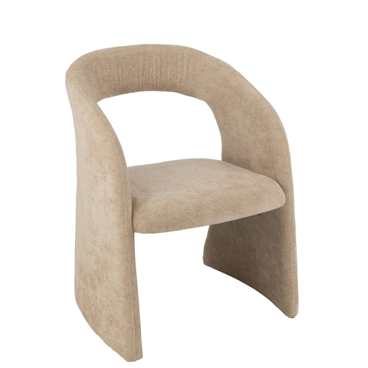 Sedia in tessuto Anise beige J-Line