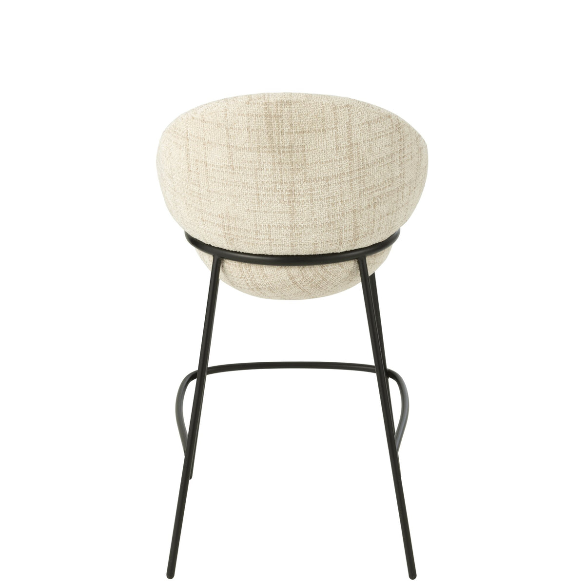 Sgabello da bar in ferro beige/nero - J-Line