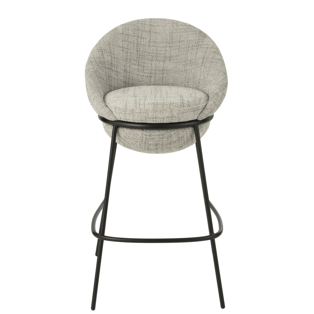 Sgabello da bar in ferro grigio/nero - J-Line