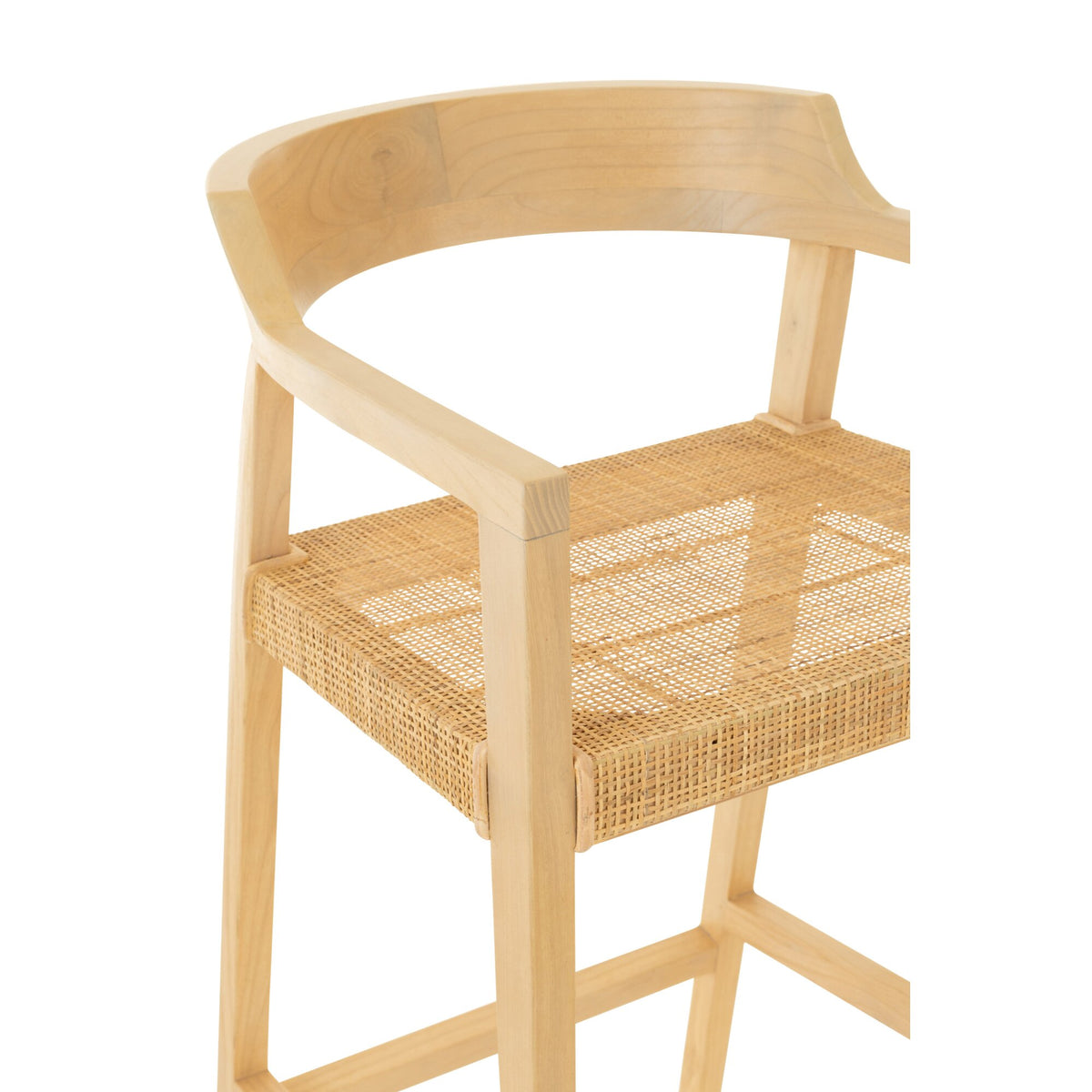 Sgabello da bar Emma Teak Naturale J-Line