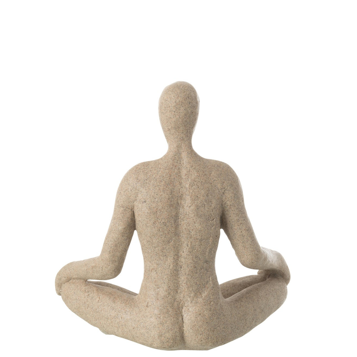 Scultura Yoga in resina beige J-Line