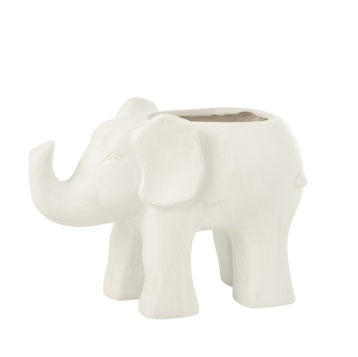 Vaso per piante Elefante Argilla Bianca J-Line