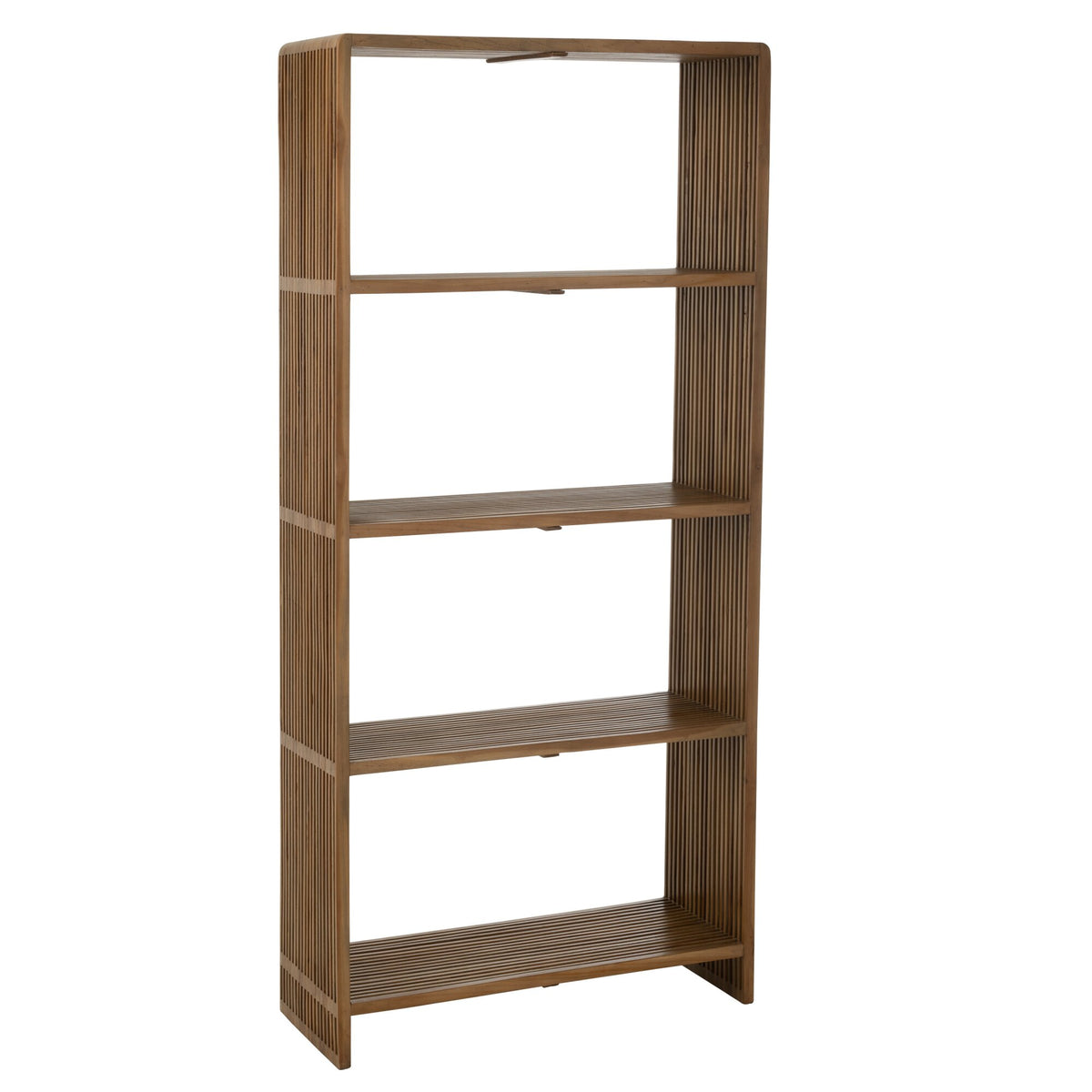 Libreria a 4 ripiani in teak riciclato naturale J-Line