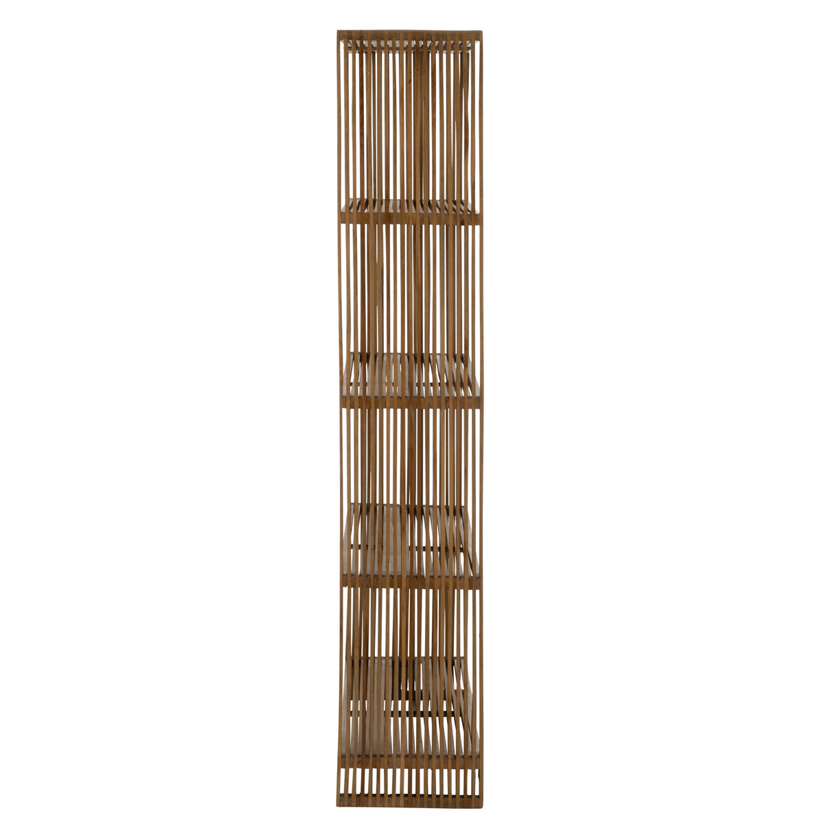 Libreria a 4 ripiani in teak riciclato naturale J-Line