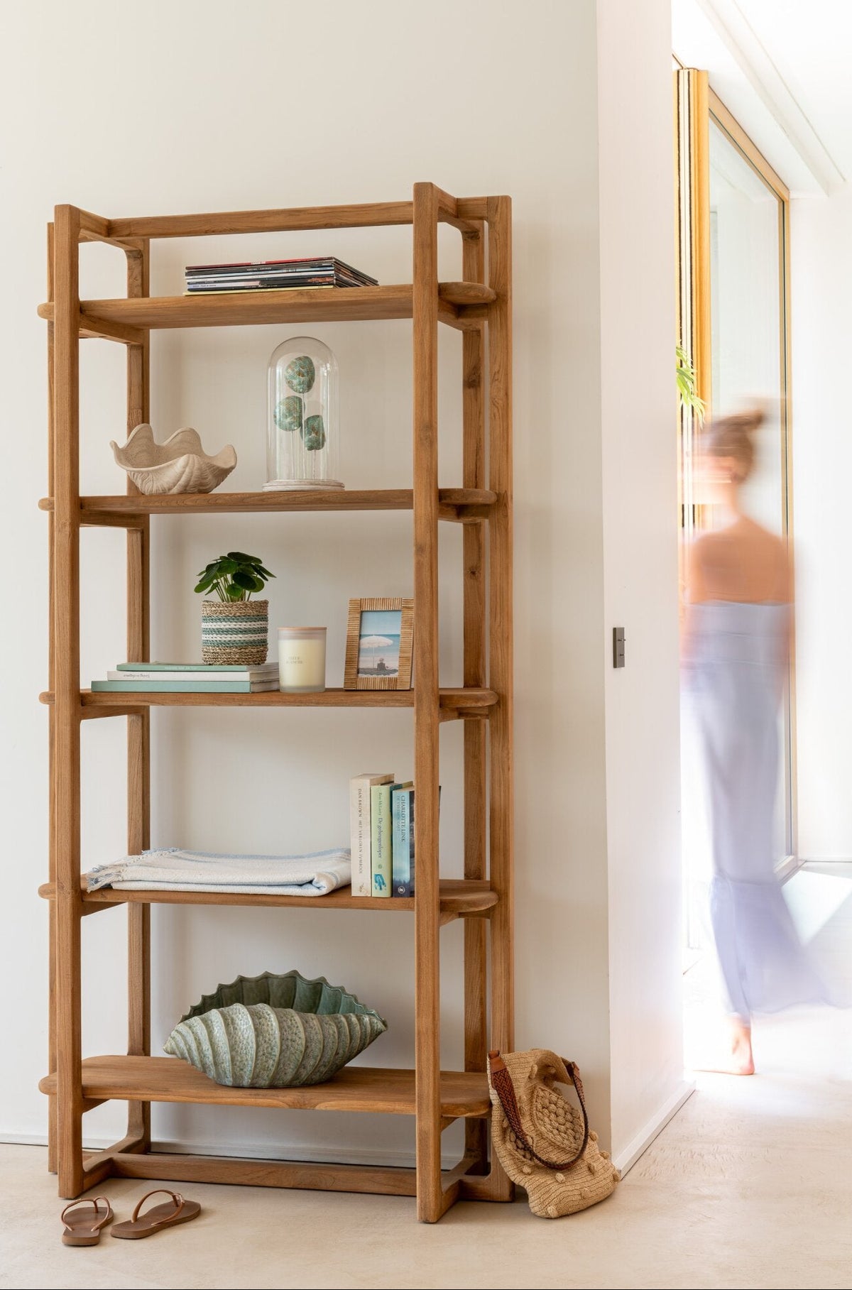 Libreria Cakra in Legno Riciclato Naturale J-Line