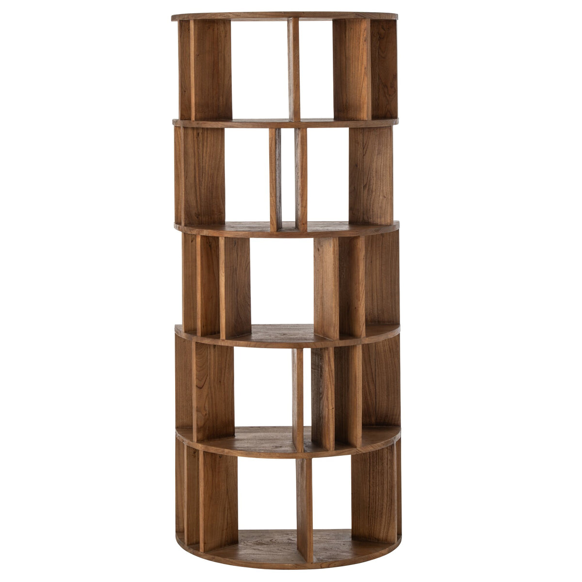 Libreria a semicerchio Mindi in legno naturale J-Line