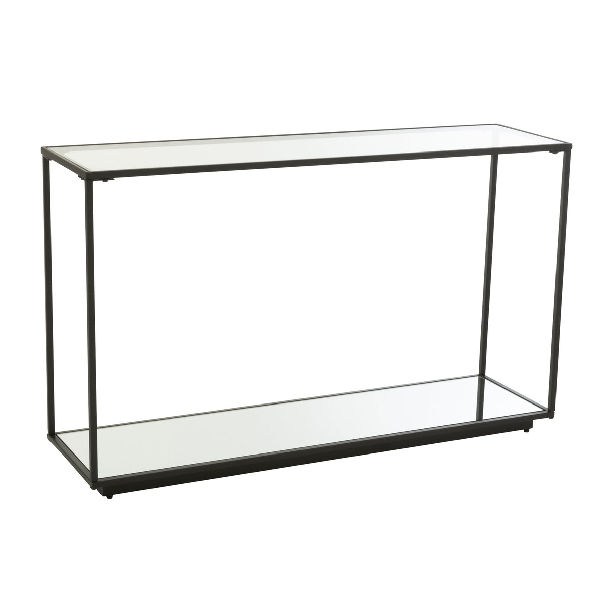 Consolle Metallo/Vetro Nero J-Line