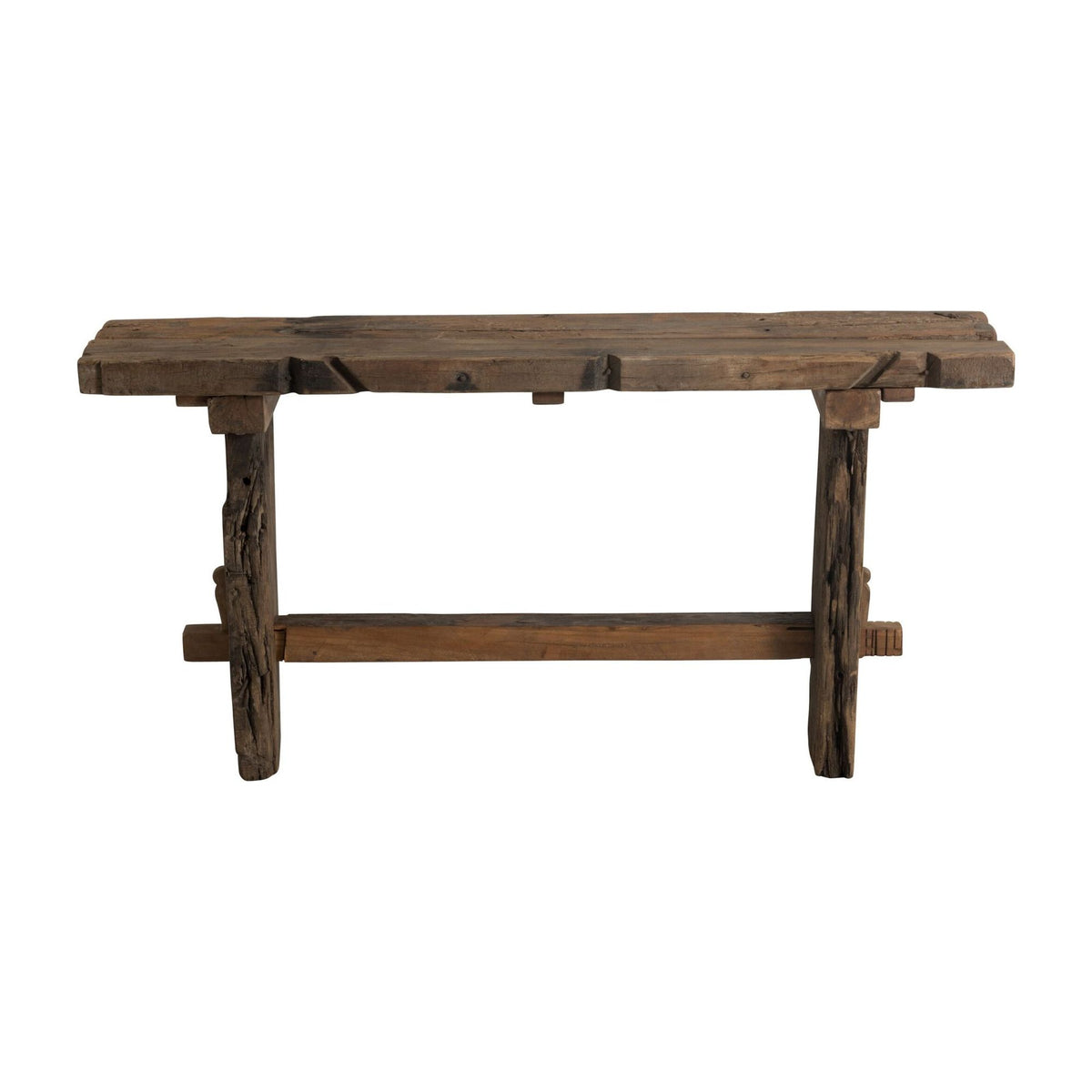 Consolle in legno grezzo riciclato marrone J-Line