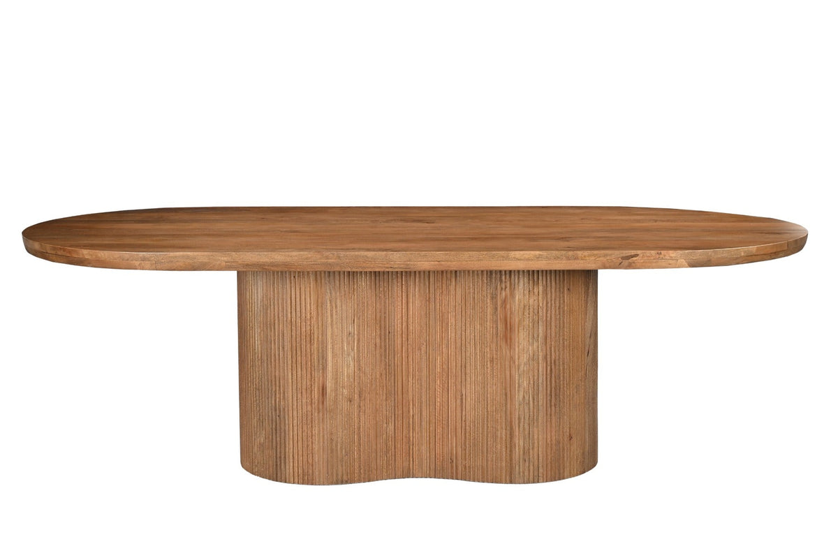 Ovale eettafel Sevilla 220cm van Livingfurn in Pecan