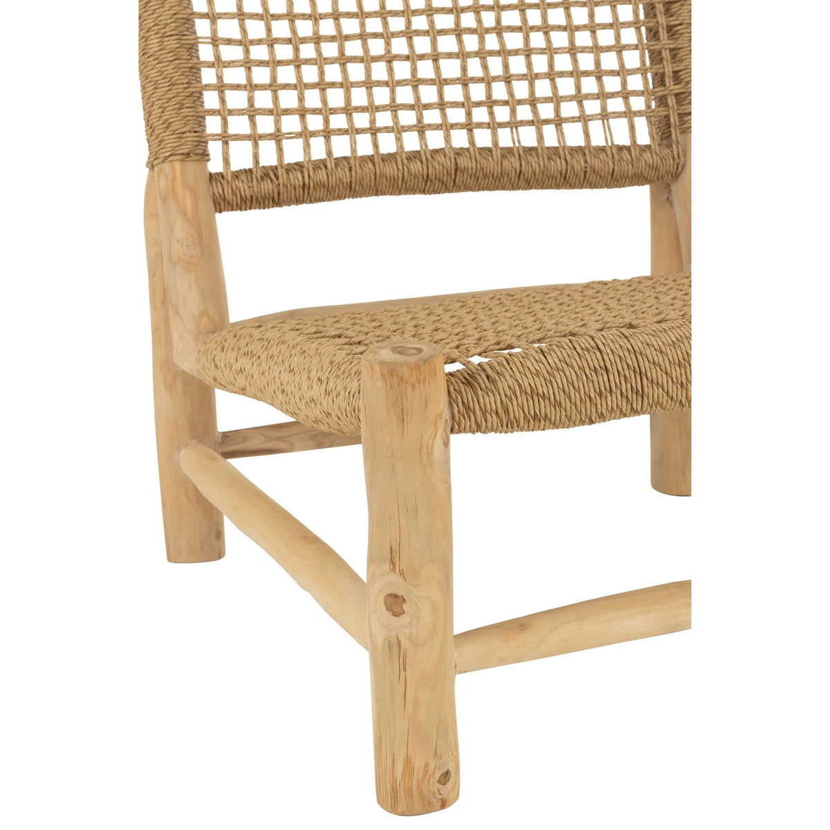 Poltrona Vita Legno di Teak/Plastica Naturale J-Line