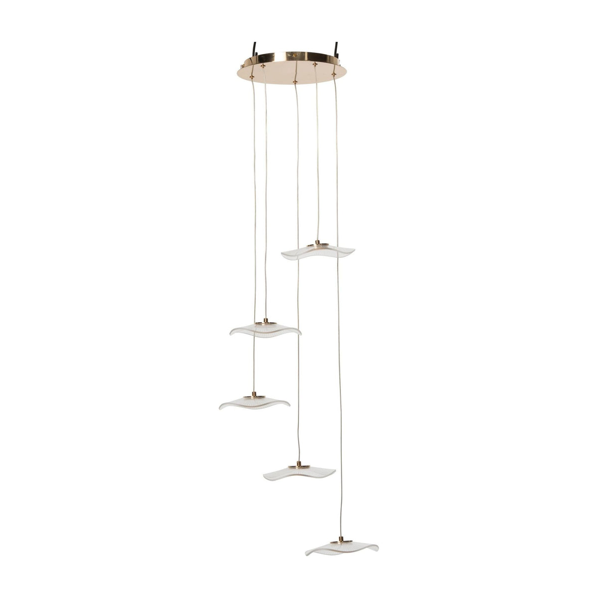 Lampada a sospensione Fiore Acrilico Oro Large J-Line