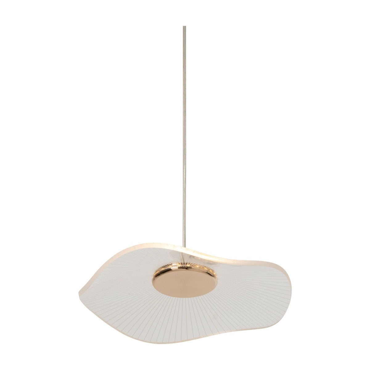 Lampada a sospensione Fiore Acrilico Oro Large J-Line