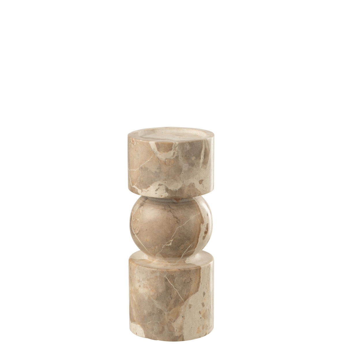 Portacandela Marmo Beige Small J-Line