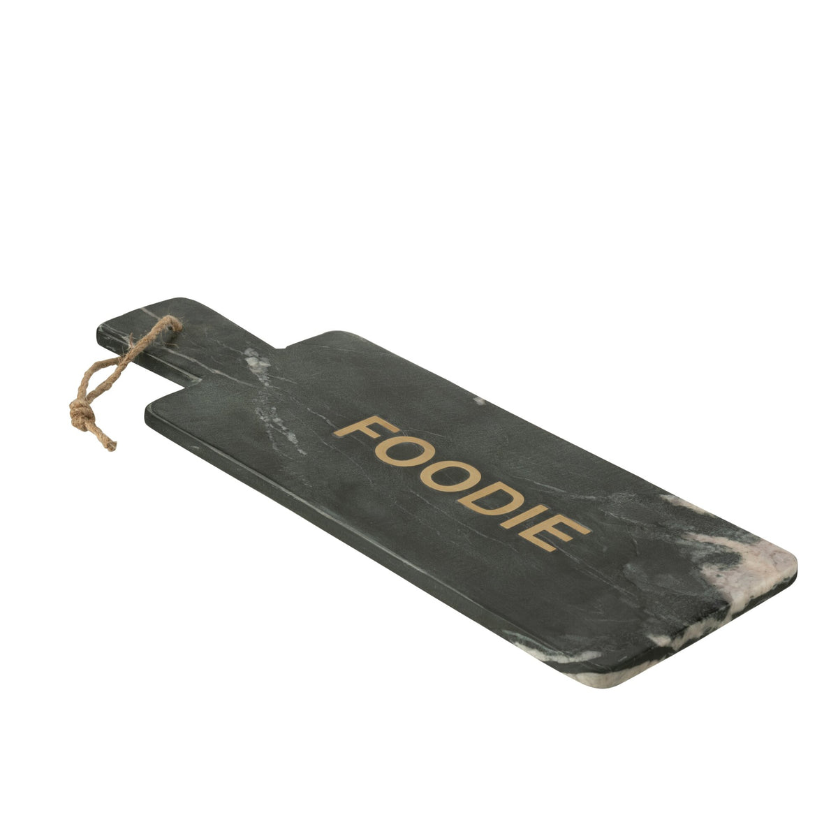 Tagliere per formaggi Foodie Rettangolare Marmo Nero/Color Oro Large J-Line