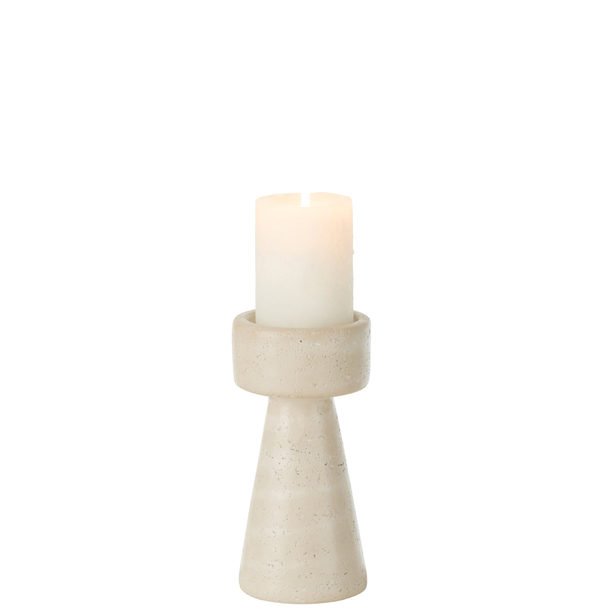 Candelabro Orlina Cemento Crema Medio J-Line
