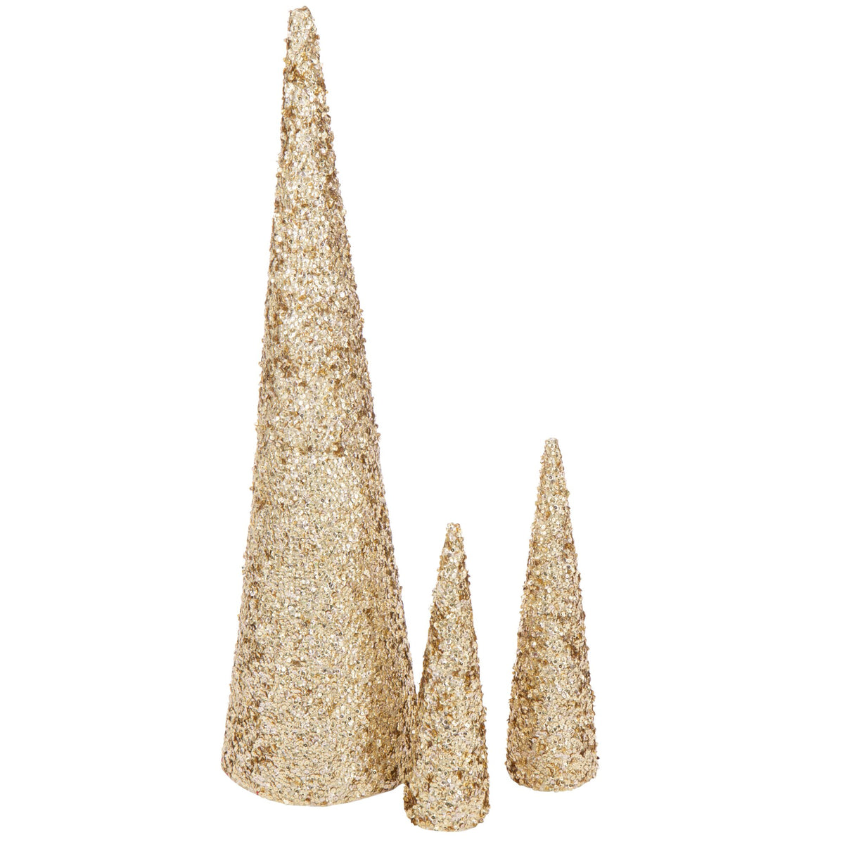 Cono Paillettes Spugna Color Oro Large H120cm J-Line
