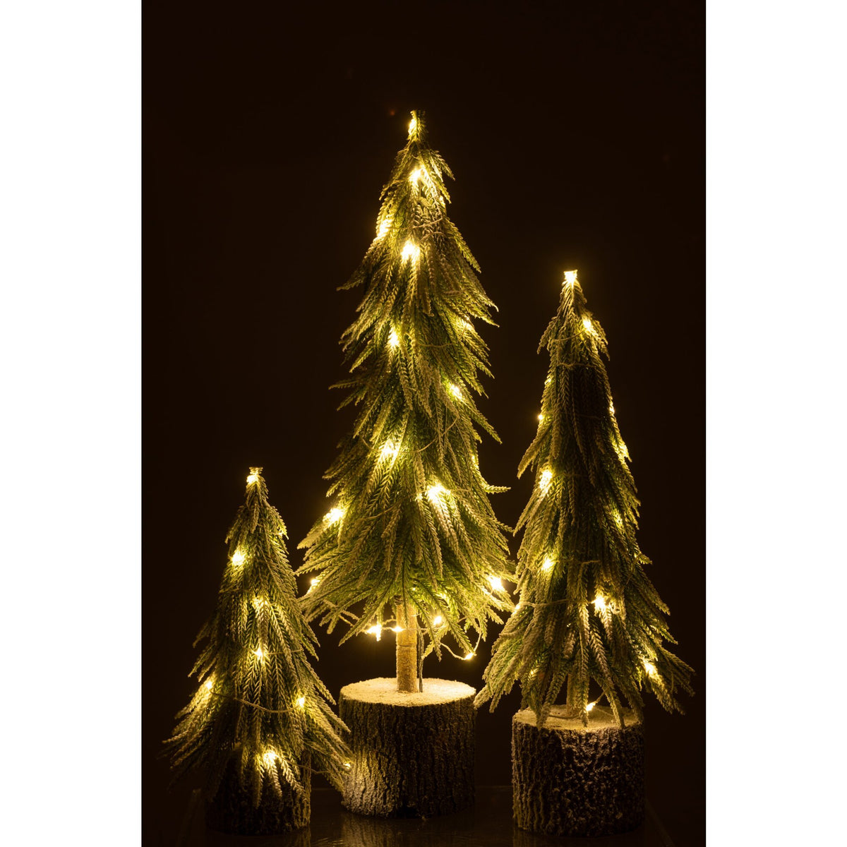 Albero di Natale A+Led Neve Artificiale Verde Large H60cm J-Line