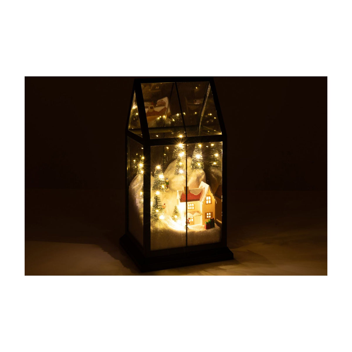 Villaggio di Natale in vetro LED multicolore Small J-Line