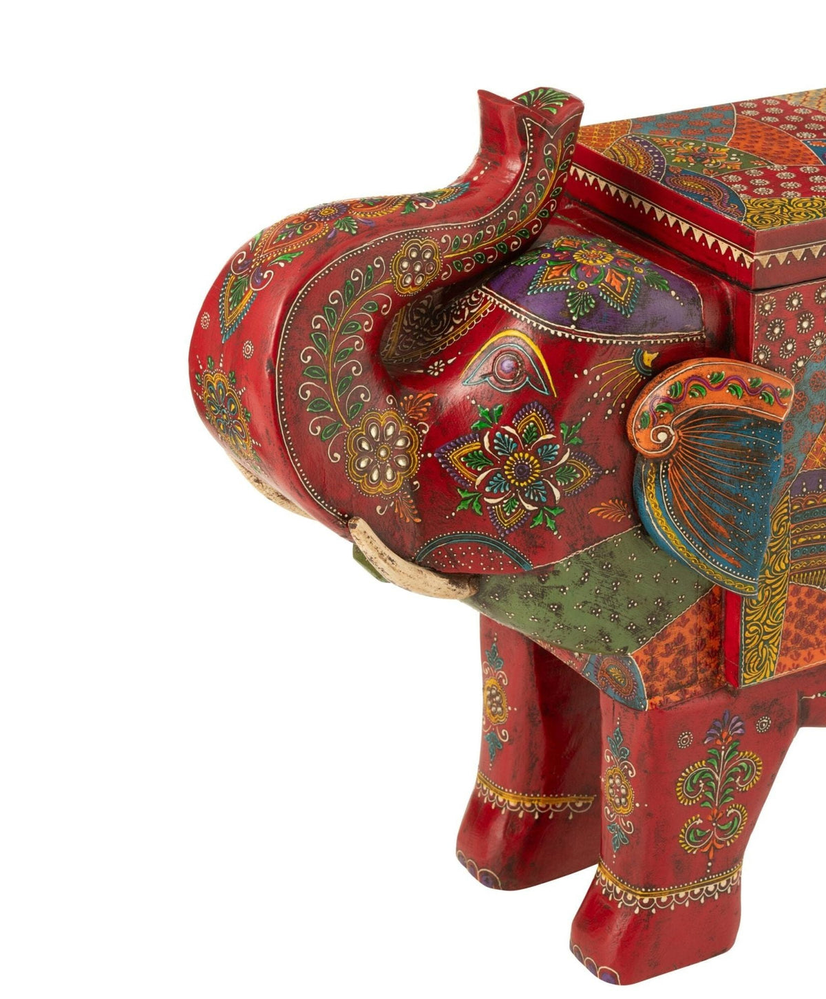 Valigia Elefante Delhi Legno di Mango Mix J-Line