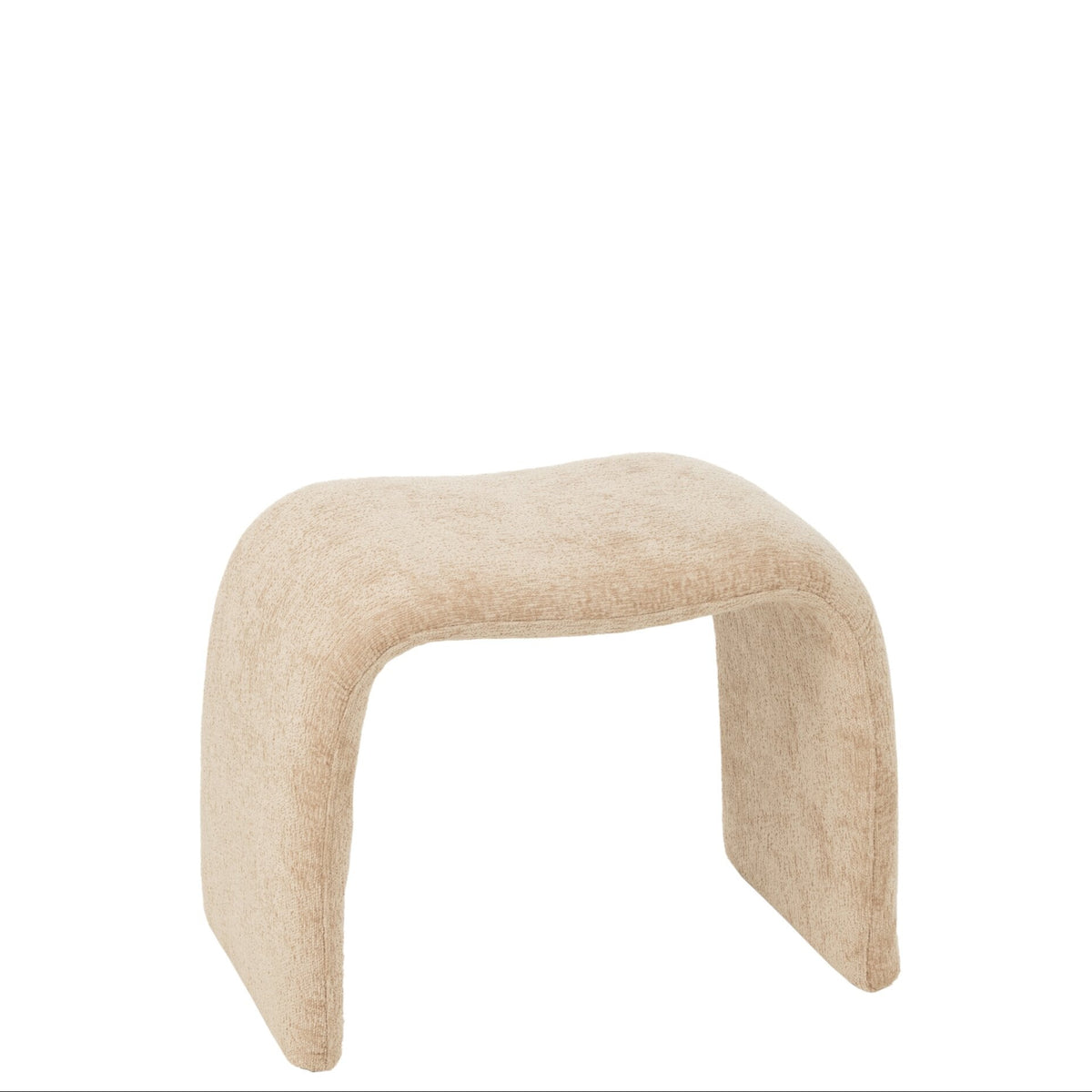 Sgabello N Shape Tessuto Beige J-Line