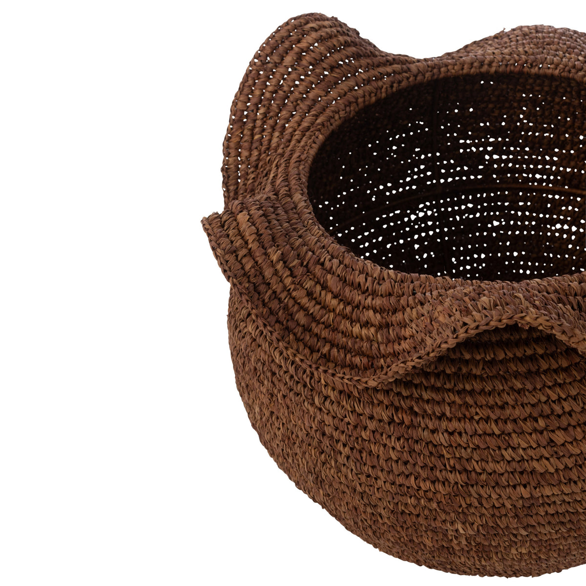 Cestino in sisal marrone scuro J-Line