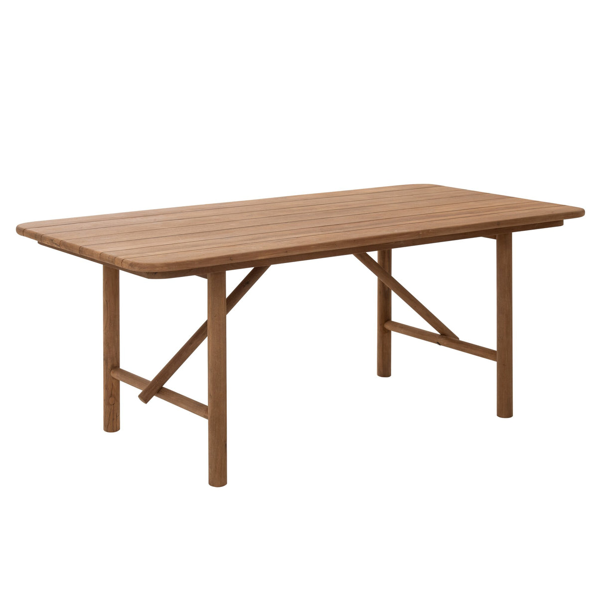 Tavolo da pranzo outdoor Palo rettangolare in legno riciclato naturale J-Line