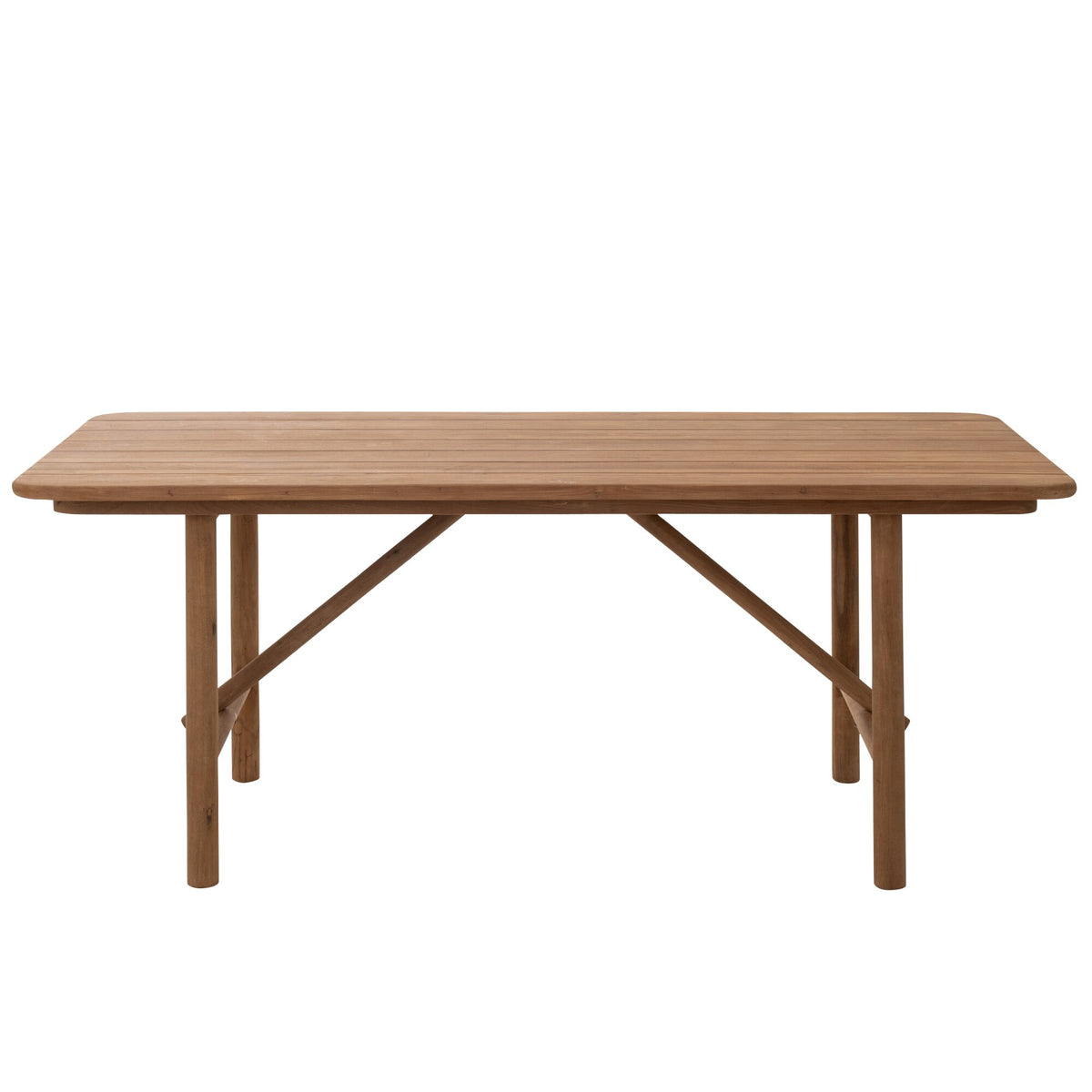 Tavolo da pranzo outdoor Palo rettangolare in legno riciclato naturale J-Line
