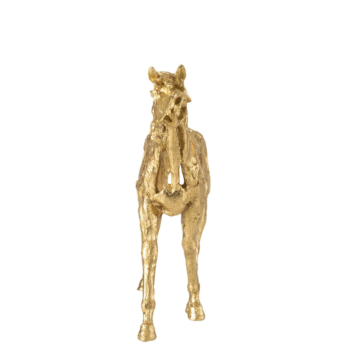 Cavallo Corrente Poliresina Color Oro Piccolo J-Line
