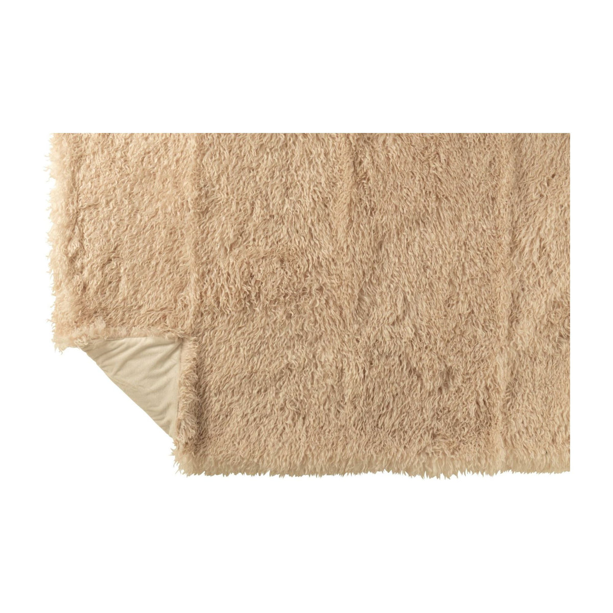 Plaid Moutie Poliestere Beige 130x180cm J-Line